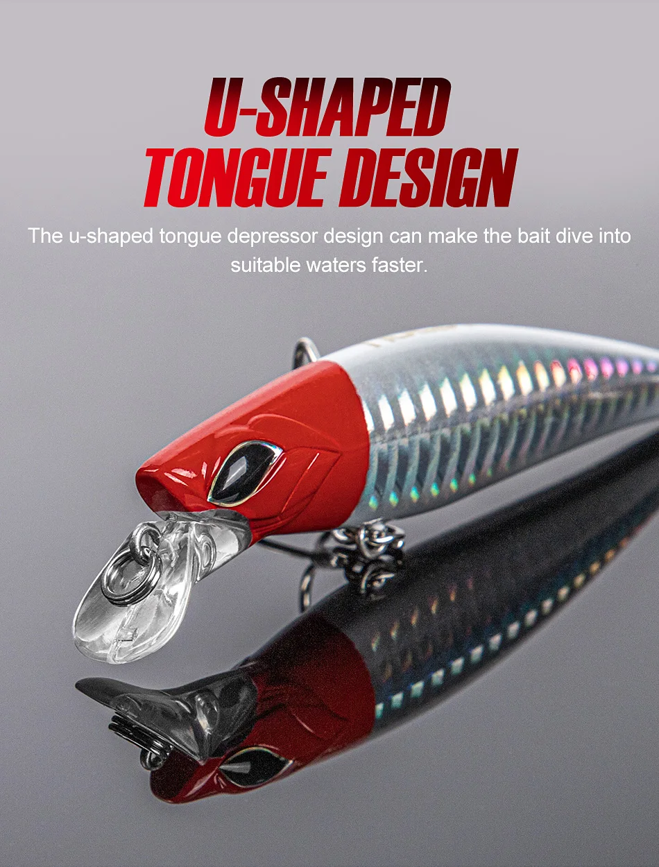 Noeby Jerkbait Minnow Angeln Locken 90mm 21g Sinking Wobbler Lange Casting Künstliche Harten Köder für Bass Trout Fishing lockt – Detail 9