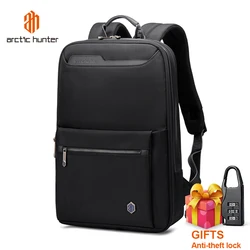 ARCTIC HUNTER New Large Capacity Travel  Anti Theft Laptop Backpack Men Waterproof Fashion USB Charging Male Bag