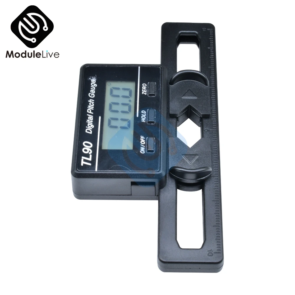 TL90 Digital Pitch Gauge LCD Led Display Blades Degree Angle For ALIGN AP800 TREX 450-700 Calibration Tools Meter