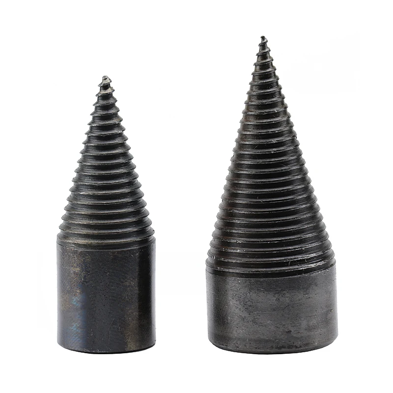 1Pc High Speed Twist Drill Bit Wood Splitter Screw Cones Splitting Bit Wood Drill 32/42MM Square Round Hexagonal for Woodworking