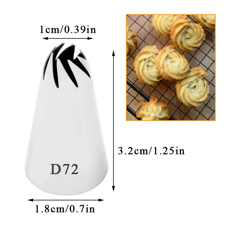 1/3pcs Rose Pastry Nozzles Cake Decorating Tools Flower Icing Piping Nozzle Cream Cupcake Tips Baking Accessories #D72 333 336