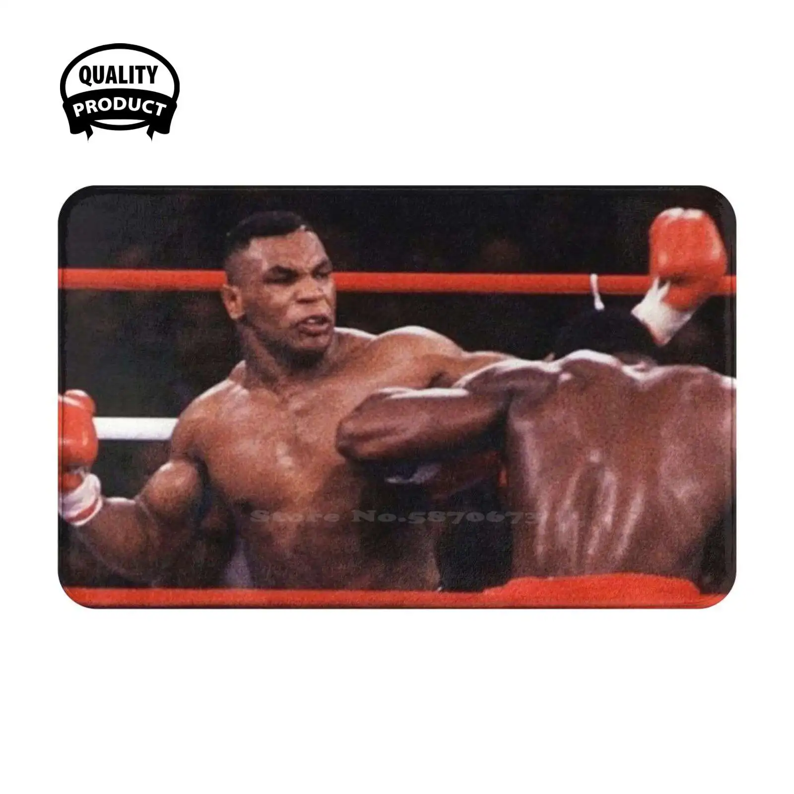 Soft Cushion Home Carpet Door Mat Car Rug Fight Boxing Legend Ear Red Gloves Floyd Mayweather Conormcgregor Sports Shadow