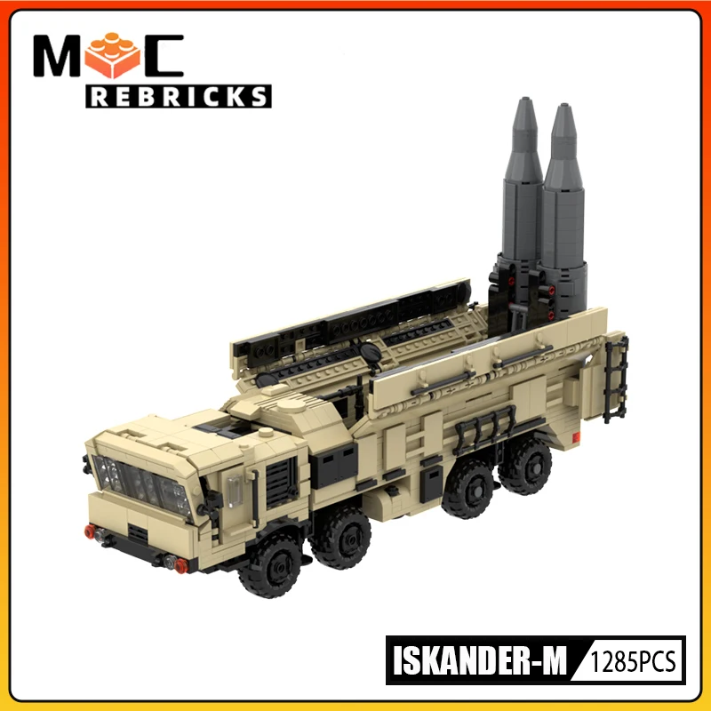 Modern Military Vehicle Iskander missile MOC Building Block Model Bricks Kits Kids Toys for Children Christmas Gift