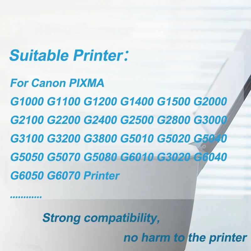 Universal Refill Dye Ink For CAN Pixma G3100 2100 4000 2800 GI-490 GI-790 GI-190 Desktop Inkjet Printer