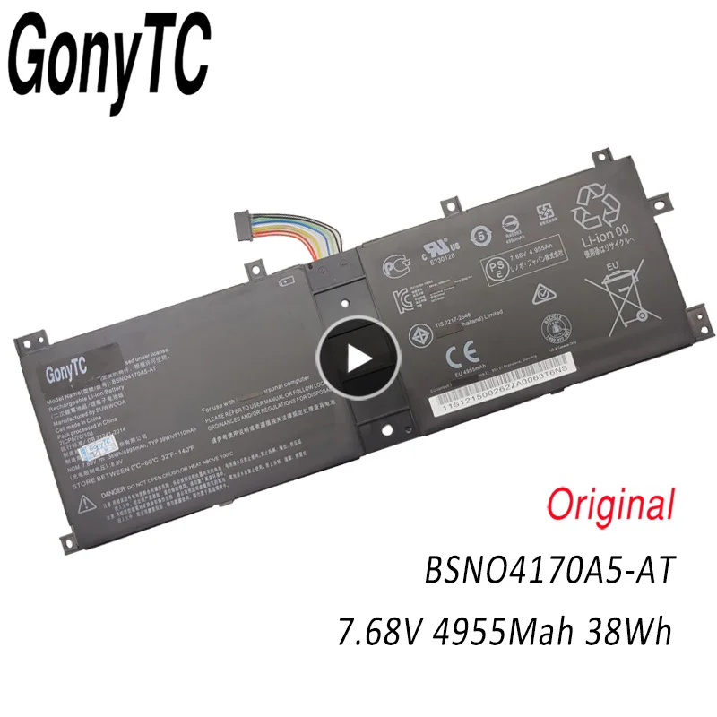 GONYTC BSNO4170A5-AT Laptop Tablet Battery For Lenovo Miix 510/520/510-12ikb/510-12isk/520-12ikb BSNO4170A5-LH LH5B10L67278