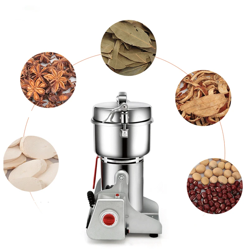 800G Powder Machine Electric Coffee Grinder Herb Mixer Grinder Spice Food Grain Kitchen Crusher