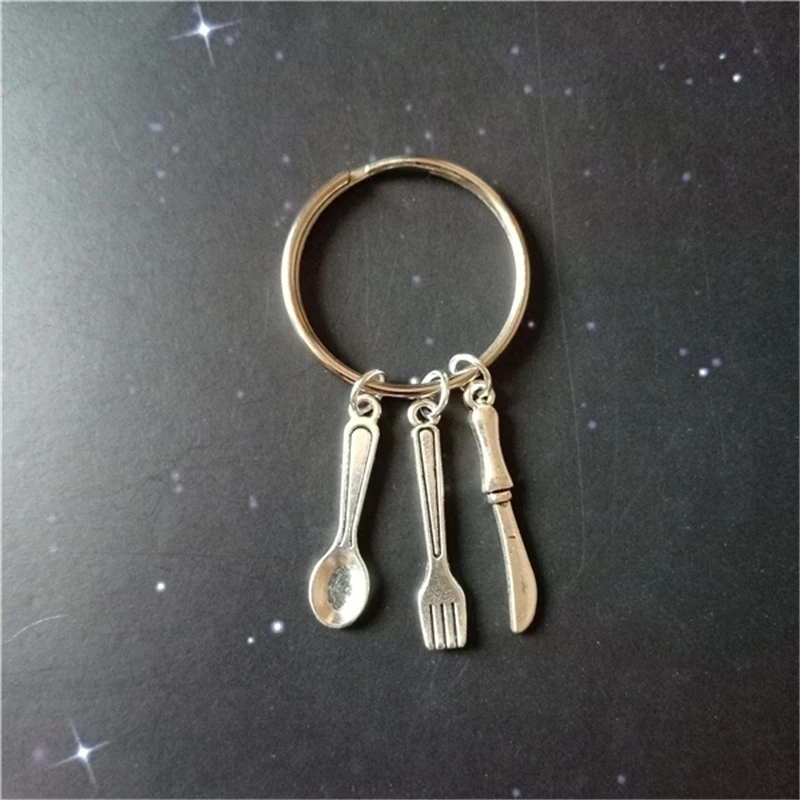 Utensil Keychain Spoon Keychain - Fork Key Ring - Knife Keychain - Chef Keychain- Cook Keychain - Cutlery