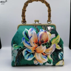 Drewniany zamek ręczny torby w kształcie muszli Vintage designerska torba damska torba na ramię Crossbody z łańcuszkiem Tote torebki damskie torebki