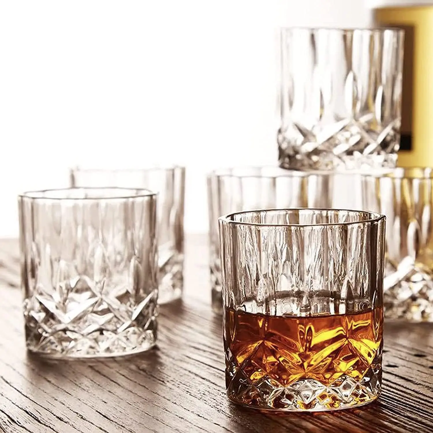 Vintage Whiskey Glasses, Unique Bourbon Glass, Ultra-clear Layer, Vintage Wine, Vodka, Bar Cocktail Glass