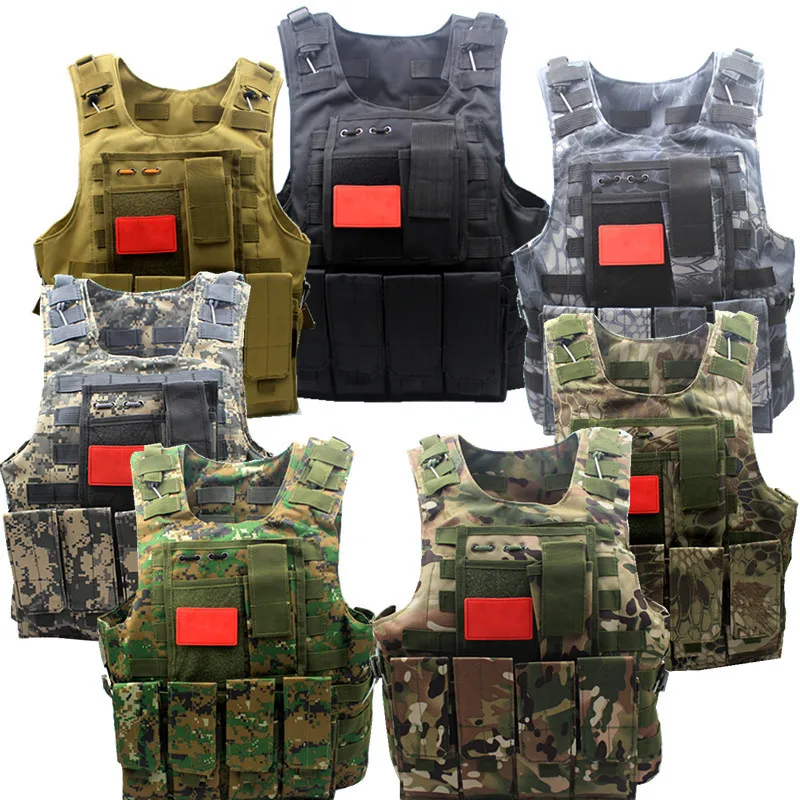 Oxford Tactical Vest Mens Military Hunting Vest Field Battle Airsoft Molle Waistcoat Combat Assault Plate Carrier Vest