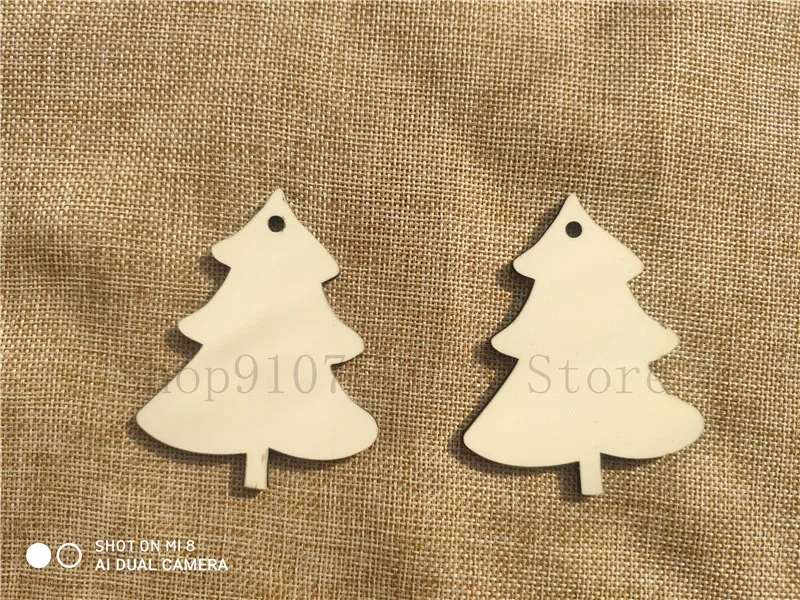 100pcs/lot Blank Sublimation Christmas Decoration Pendant for Sublimation INk Transfer Printing Heat Press DIY Gifts Craft Print