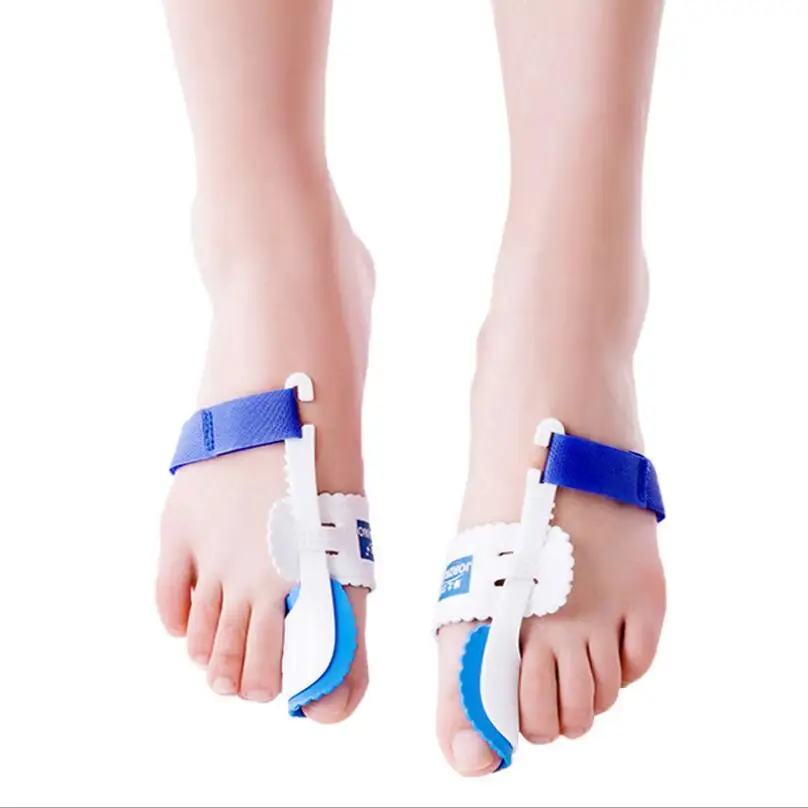 2Pcs/pair Big Toe Separator Corrector Straightener Bunion Splint Toe Straightener Foot Pain Relief Hallux Valgus Feet Care T0488