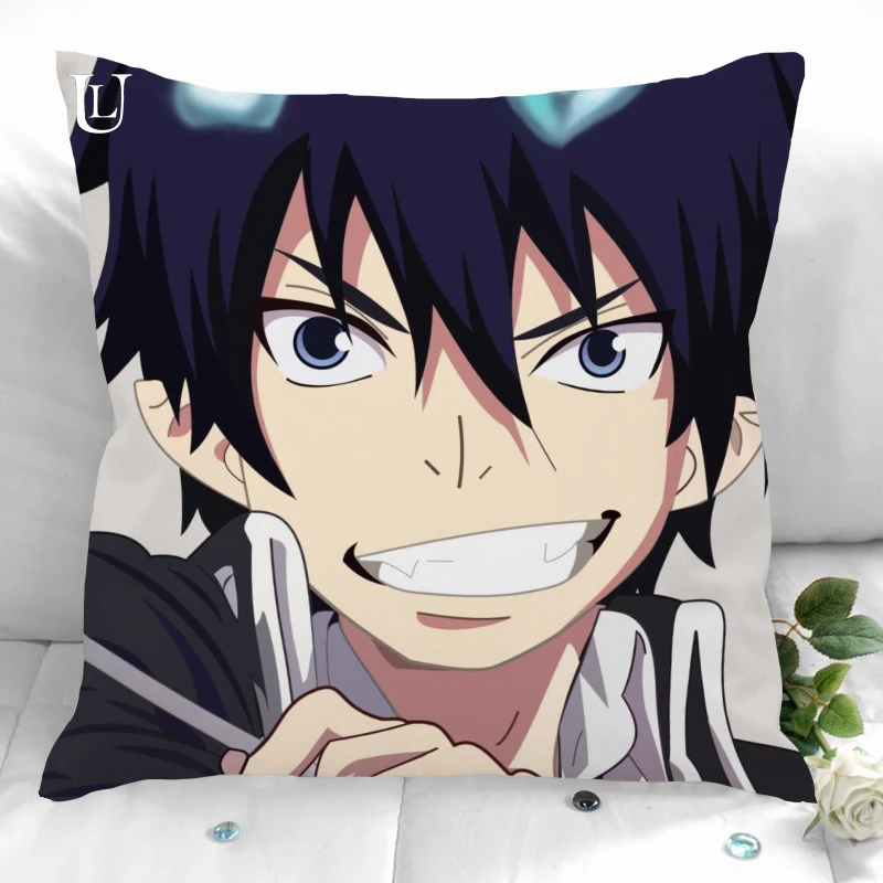 New Custom Blue Exorcist Pillowcases Printed Square Pillowcase Home Decorative Zipper Pillow Cover 35X35cm40X40cm(One Side)