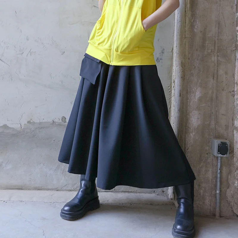 Lady Skirt Summer New Style Yamamoto Dark Irregular Design Hip Hop Street Casual Casual Casual Large Size Skirt