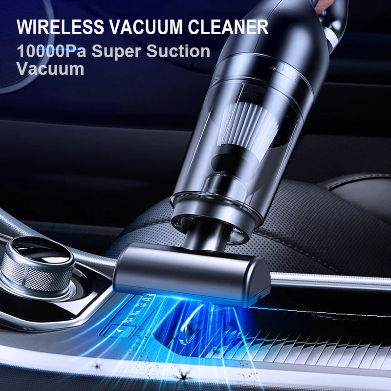 10000Pa Cordless Vacuum Cleaner USB Chargable Handheld Vacuum Cleaner for Office Car Pet Hair  High Suction Power Vacuum Cleaner