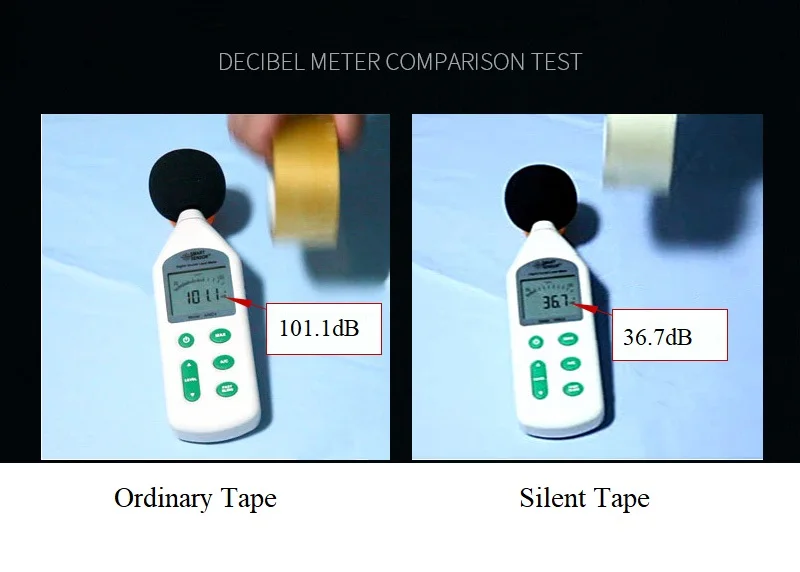 Kuning Bersuara Perekat 48 Mm * 15 Mm Silent Packing Tape Penyegelan Pita Plastik Kuat Viskositas Tenang Tape Dropshipping