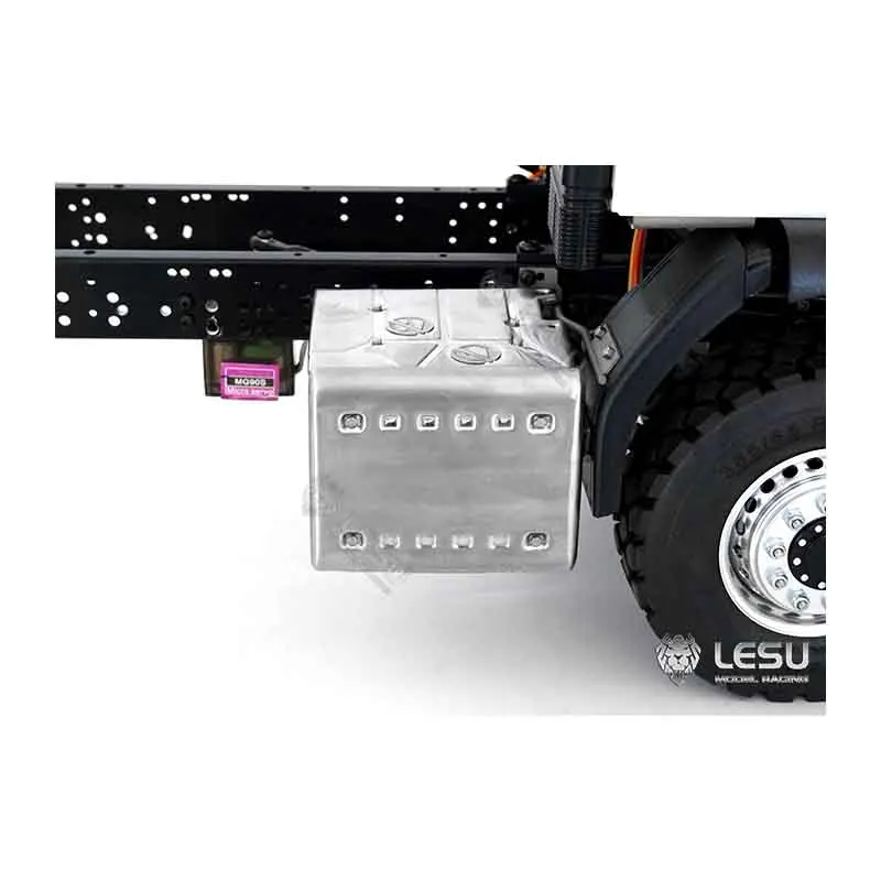 

LESU Metal Exhaust Box G 6159 for 1/14 Tamiyay RC Tractor Truck DIY Car Model Upgraded Parts Toys for Adults