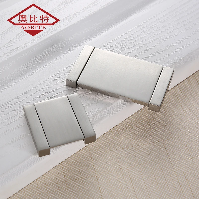 AOBT Hidden Handle European Invisible Surface Mounted Flat Cabinet Handle Closet Door Handle Modern Minimalist Cabinet Pulls