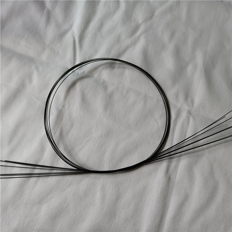 6Pcs Diameter 0.8mm 1mm 1.2mm Black Glass Fiber Rod Lenght 1000mm Fiberglass Elastic Insulation Bar