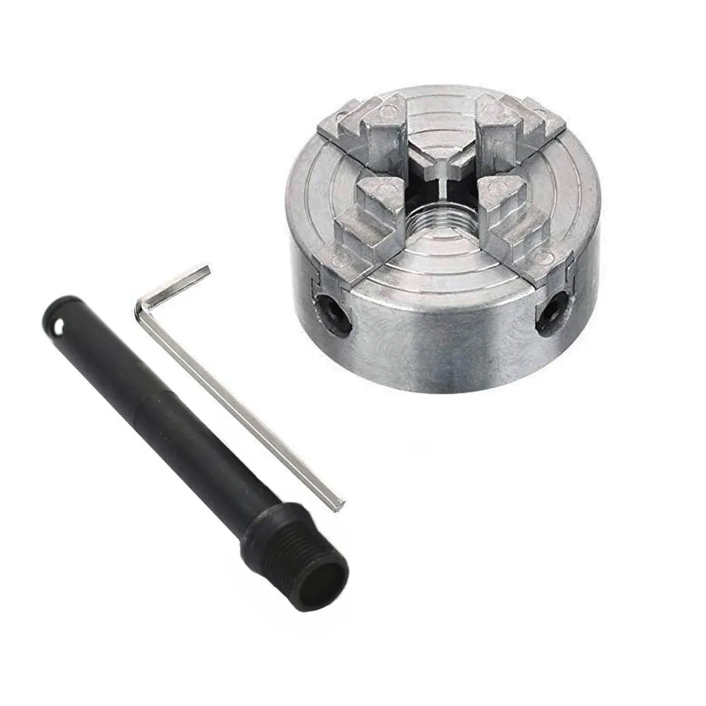 Quatro Mandril Z011a da Maxila para o Torno M12x1 mm do Metal Mini Rosqueado Volta 1.8 Accessory 56 mm 12 65 65 mm Mini Acessório do Torno do Aro