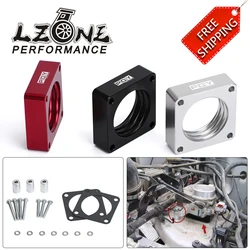 Aluminum Throttle Body Spacer For 91-06 Jeep Wrangler Cherokee TJ YJ LJ XJ 2.5L/4.0L Engine Gas w/ Gasket 1