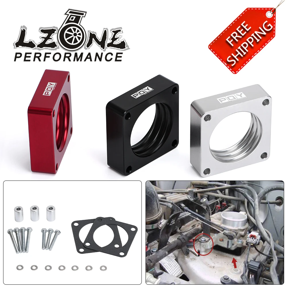 Aluminiowa podkładka dystansowa korpusu przepustnicy do 91-06 Jeep Wrangler Cherokee TJ YJ LJ XJ 2.5L/4.0L Silnik gazowy z uszczelką 1" Podnieś kolektor gaźnika
