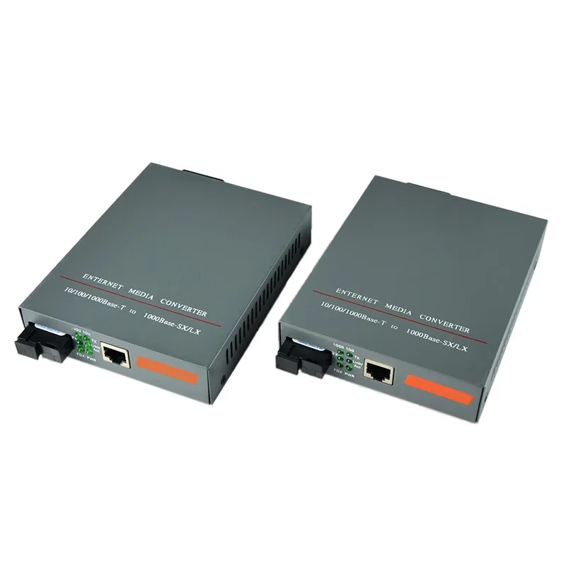 HTB-4100A/B Optik Media Converter NetLINK 100Mbps 20KM RJ45 Single-Mode Single-Fiber SC Port converter Pasokan Daya Internal