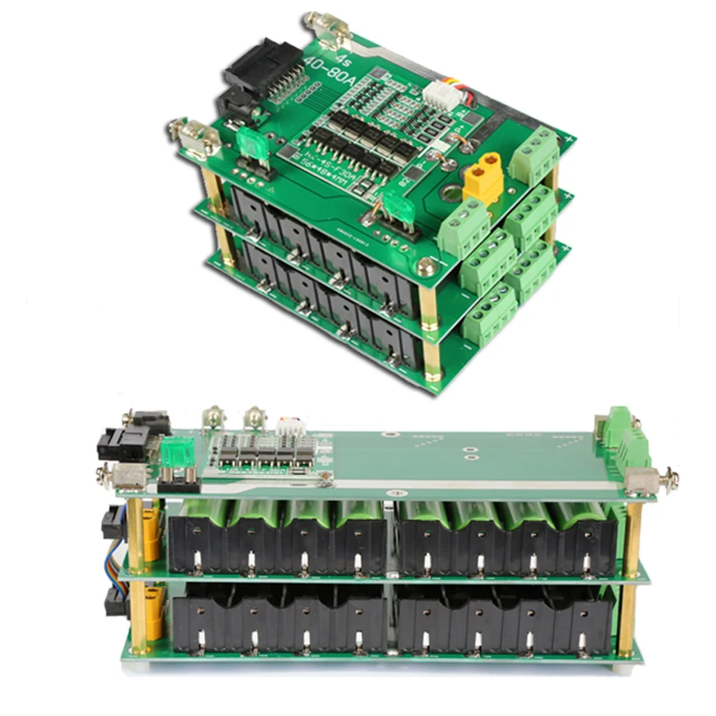 16V 4S Power Wall 18650 Battery Pack 4S BMS Li-ion Lithium 18650 Battery Holder BMS PCB DIY Ebike Battery 4S Battery Box