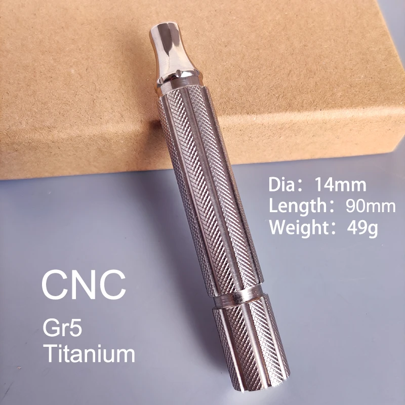 Dscosmetic ZO　チタン製　両刃カミソリ Dscosmetic cncチタンダブルエッジ安全かみそりハンドル - AliExpress 66