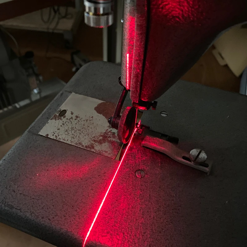 Sewing Machine Positioning Light LED Laser Localizer Orientation Lamp Red Cross Straight Line Dots Magnetic Base Cutting Machine