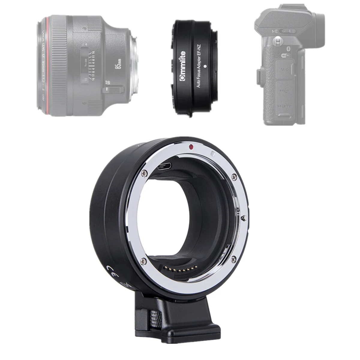 

EF-NZ Auto Focus Lens Mount Adapter Ring Electronic AF for Canon Sigma EF EF-S Lens to Nikon Z Z6 Z7 Z50 Mirrorless Cameras