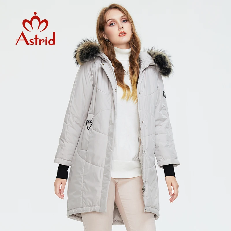 Astrid Vrouwen Winter Jacket Voor Vrouwen Parka 2022 Vrouwelijke Lange Gewatteerde Jas Oversized Warme Kleding Met Bont Capuchon Bovenkleding