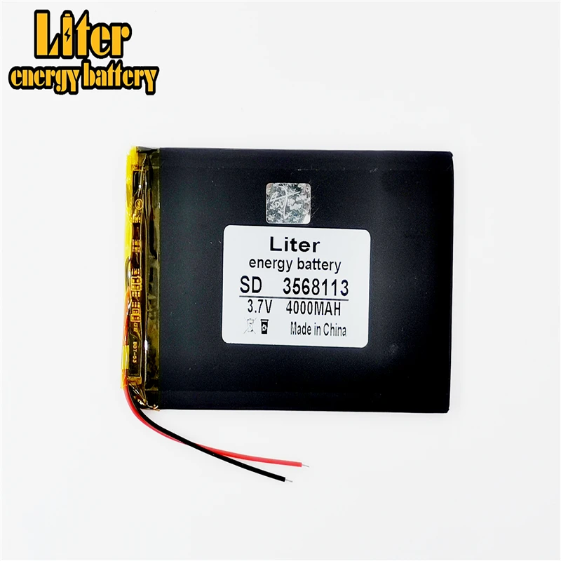 3.7V 4000mAh 3568113 Lithium polymer Battery with protection board For Tablet TALK7X Colorfly E708 Q2 A96 A13 A78