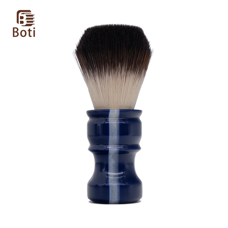 Boti Brush-Shaving Brush Galaxy Resin Handle With Imitate Black Badger Synthetic Hair Knot Bulb Type Handmade Beard Product