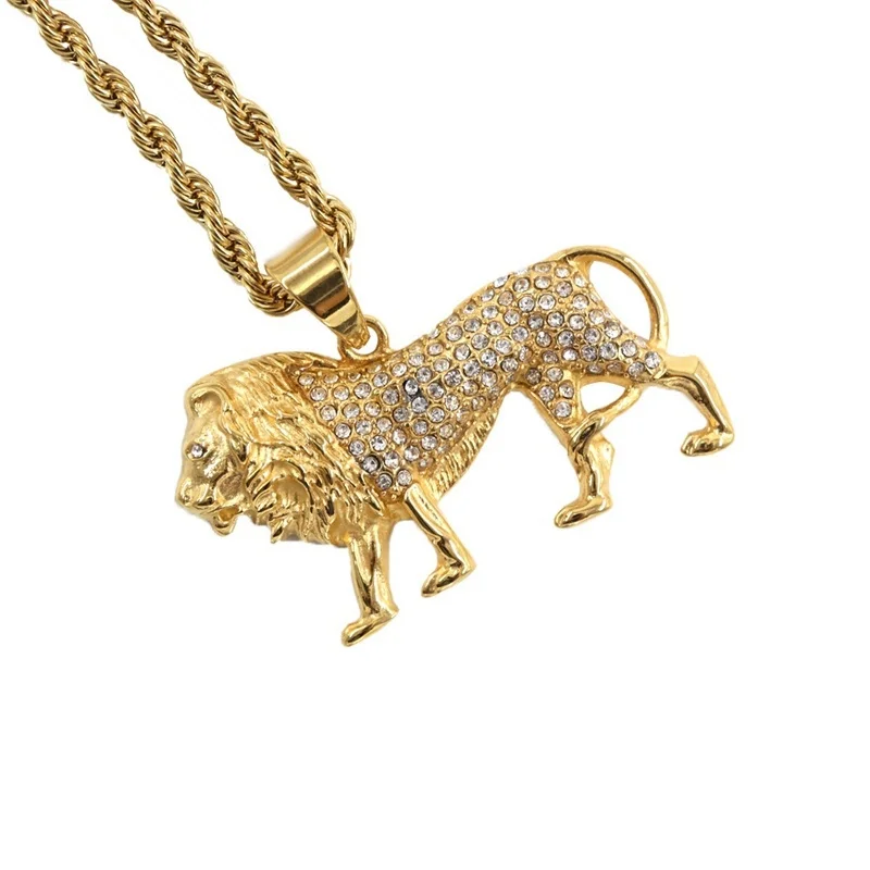 Hiphop-kettingen met kristalle - Men Accessories Singapore recensie en prijs