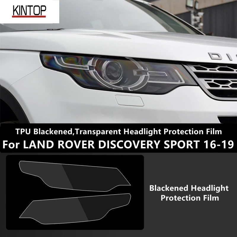 

For LAND ROVER DISCOVERY SPORT 16-19 TPU Blackened,Transparent Headlight Protective Film, Headlight Protection,Film Modification