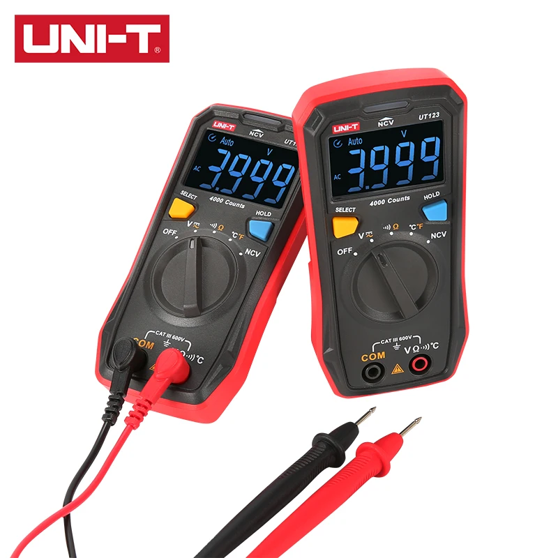 UNI-T UT123 UT123D Household Pocket Digital Multimeter NCV AC/DC Voltage Measurement EBTN Display Switch Measurement