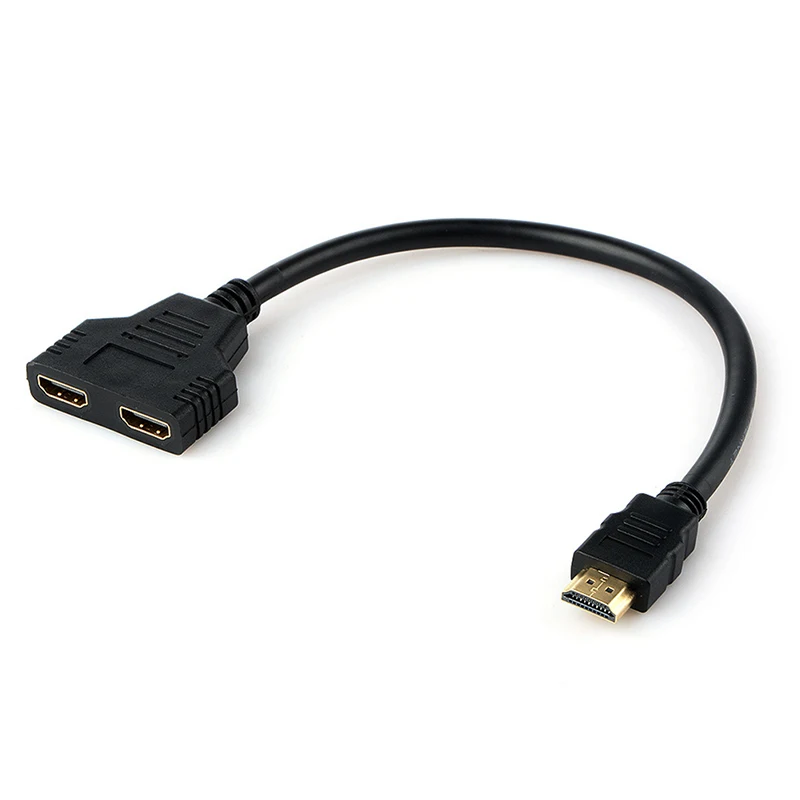 Collectie Kabel HDMI-compatible Splitter Cable 1 Male To Dual  2 Female Y Splitter Adapter In HDMI-compatible Hd Led Lcd Tv