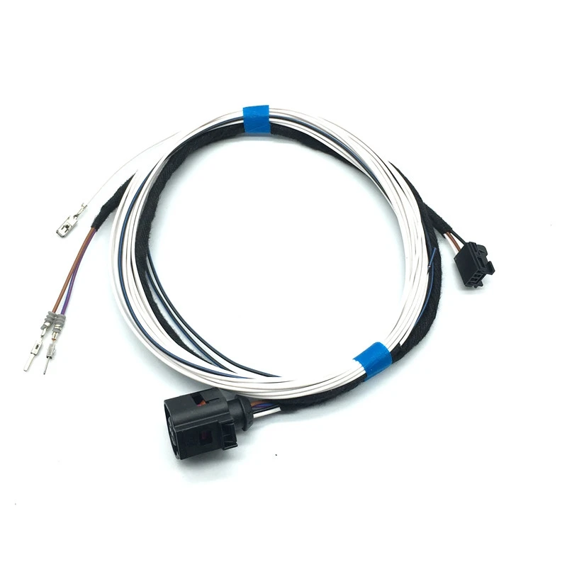 For VW Golf 7 MK7 VII Car Emblem Flip parking assist camera Logo rear view Reversing camera wiring harness RVC Cable Plug