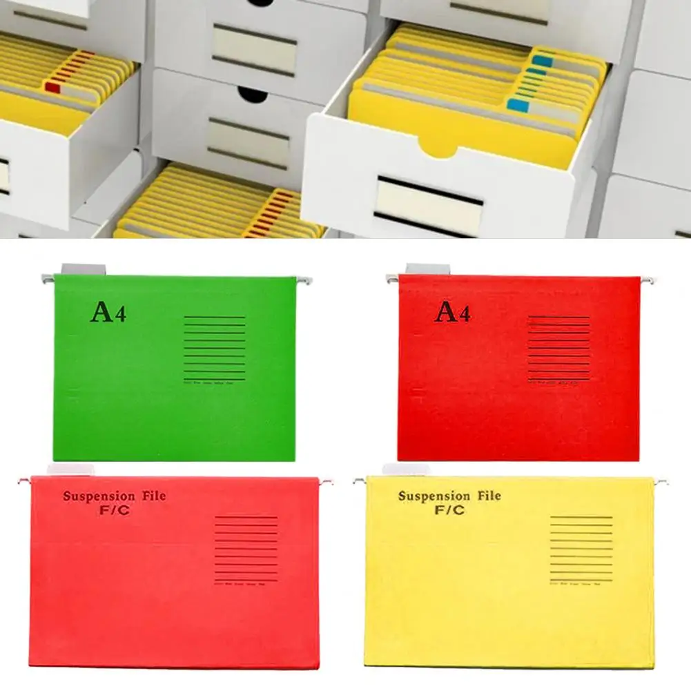 25Pcs Dokument Veranstalter Hohe Haltbarkeit Glatte Oberfläche Dokument Taschen Dicken Papier Lebendige Farbige Datei Ordner