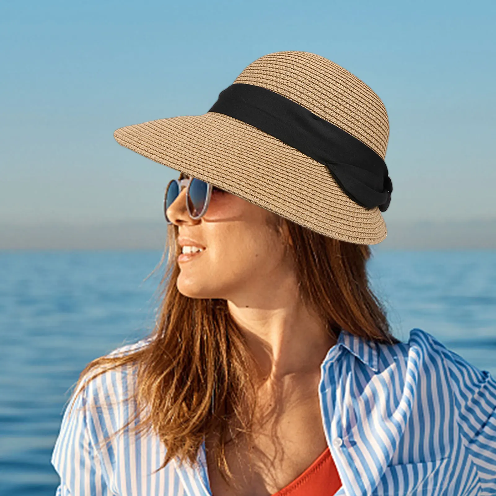 2021 New Foldable Hat Summer Sun Hats for Man Women Beach Straw Hat for Men UV Protection Cap chapeau femme