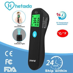 hetaida Baby Digital Infrared Thermometer Forehead Non-Contact Scanning Measure Thermometer For Baby Adult Medical Thermometer