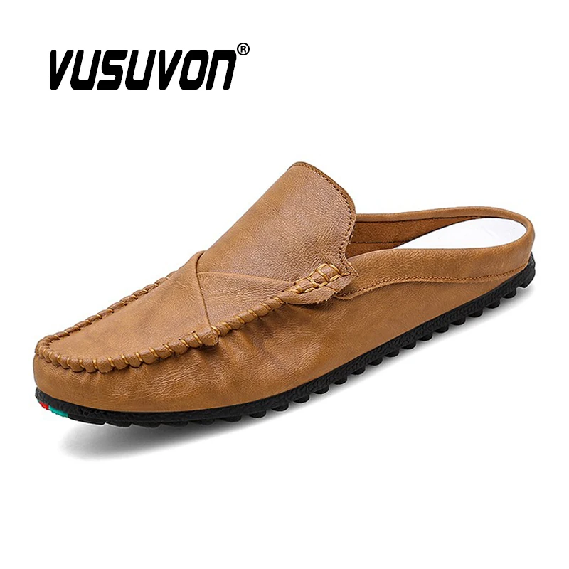 2020 New Fashion Slippers for Men Loafers Casual Shoes Flats Women Open toe Beach Sandals Home Mules Shoes Soft Mens Slides