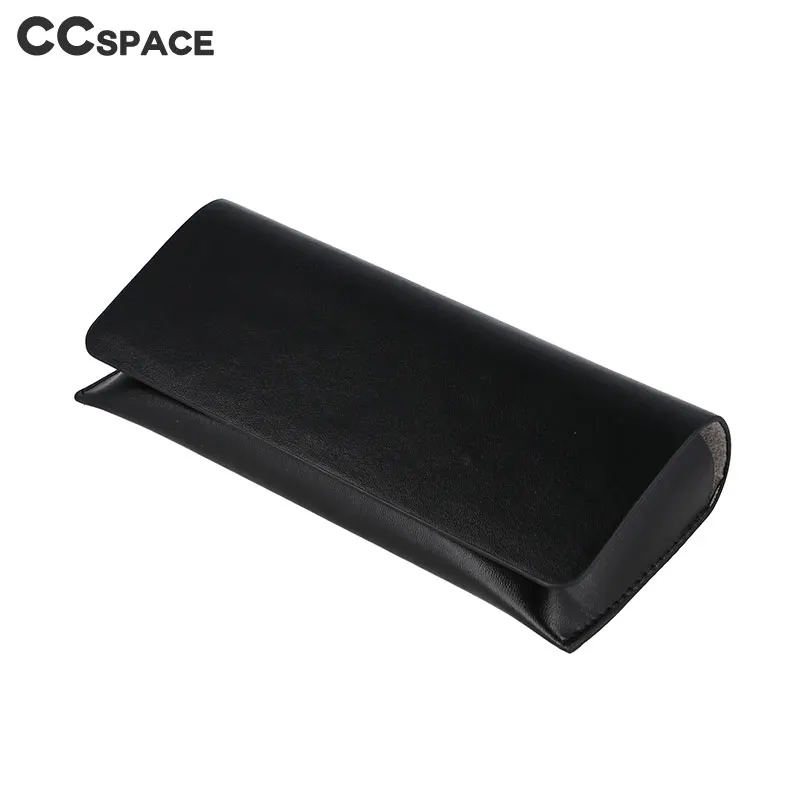 51105 Large Black PU Leather Glasses Case Magnet Lodestone Portable Glasses Box Fashion Container For Glasses