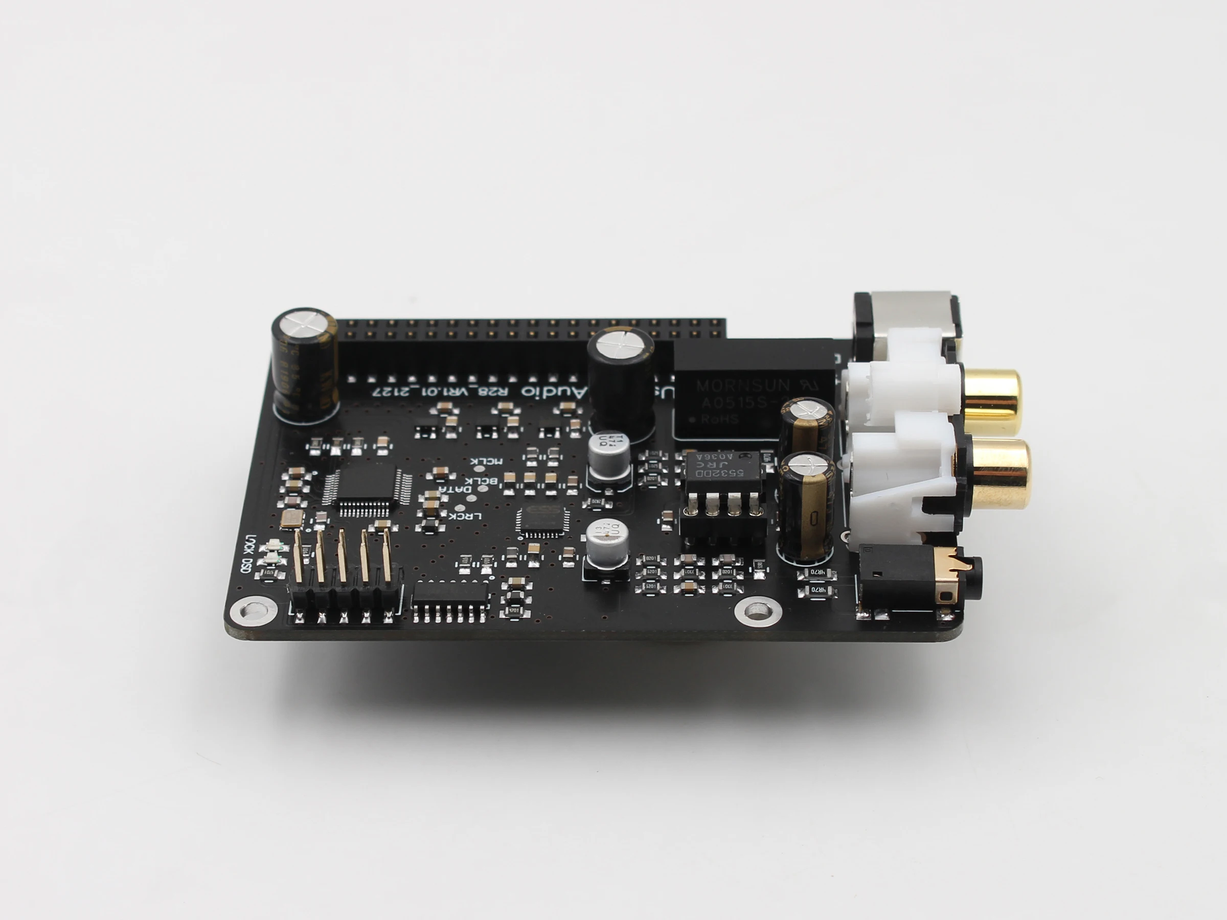 R28 ES9028 Raspberry Pi DAC เครื่องถอดรหัสเสียง HIFI Fever บอร์ดขยาย3B + 4B 384K DSD