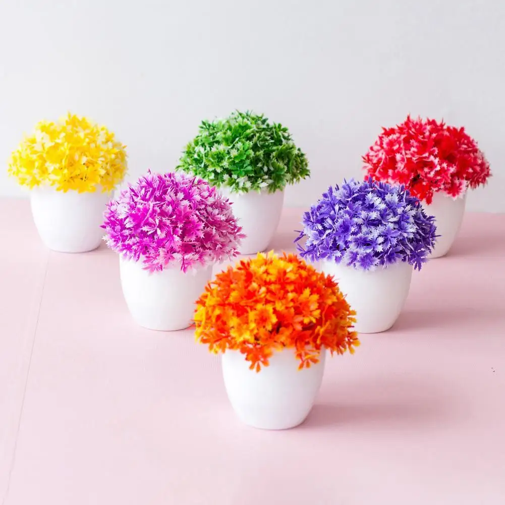 Half Jasmine Bonsai Simulation Potted Plant Home Decoration Creative Ornaments