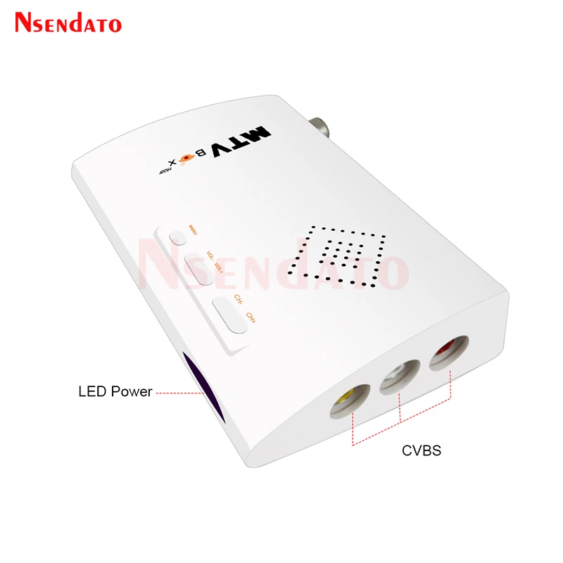 Mtvボックスav-vgatvレシーバーチューナー1080p外部lcdcrt tvチューナーhdtvコンピューターモニター用リモコン付きセットトップボックス