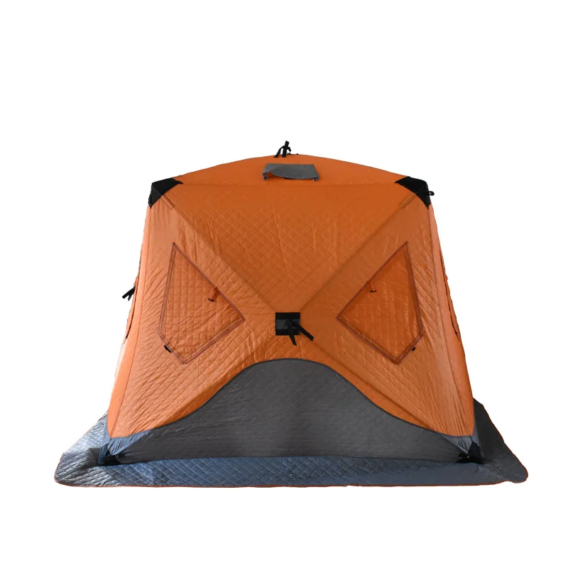 Outdoor Automatic Large Ice Fishing Tent, Portable Warm Large Tent, Winter, 3-4 Person Use