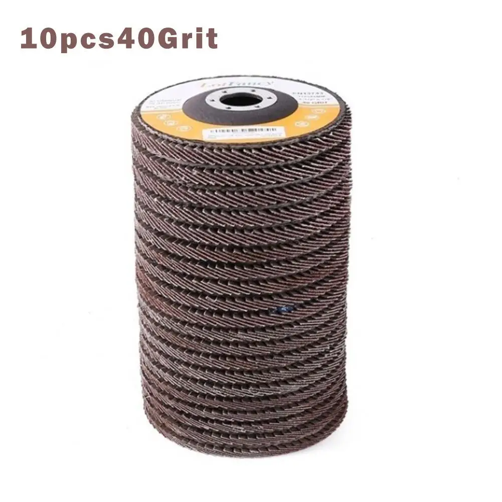 Imagem -05 - Discos Profissionais da Aleta dos Peças 100 mm 4.5 Polegada Discos de Lixamento 40 60 80 120 Rodas de Moedura do Grão Lâminas para o Moedor do Ângulo 10