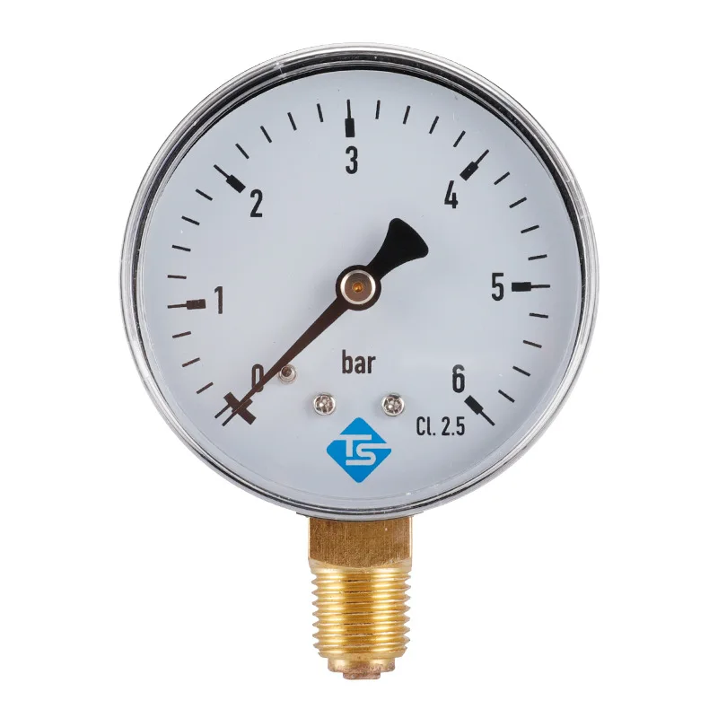 0-6bar 1/4NPT60mm Air Pressure Gauge, Air Pressure Gauge, Oil Pressure Gauge, Hydraulic Gauge, Water Pressure Gauge